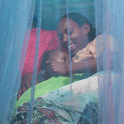 マラリア予防蚊帳